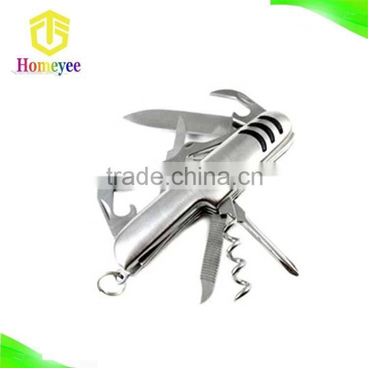 13 in 1 Blue Handle Stainless Steel Knives With Keychain