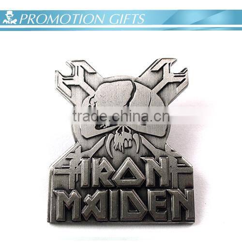 cool custom iron plating nickel badge