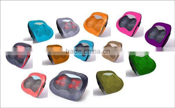 Home and car use soothing heat jade stone vibrating waist & back massager