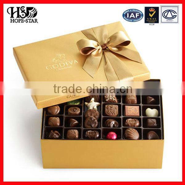 Customized luxury chocolate box, chocolate packaging box, chocolate gift box for Hot Sale shipping from china