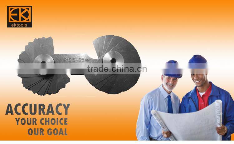 EK-2410 1-25mm Steel Radius gauge