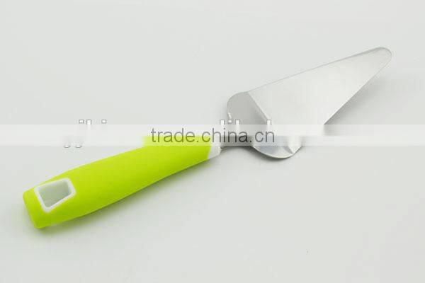 The latest design letters cake shovel with sawtooth stainless steel