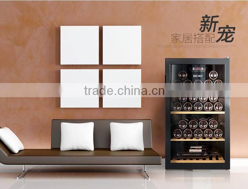 133L~490L 52~190 Bottles LED Temperature Control Compressor Wine Cellar With Glass Door Sicao Wine Cooler