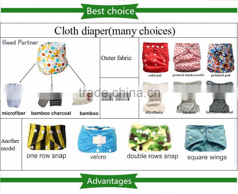 Reusable and Washable Eco-friendly Baby Cloth Diapers