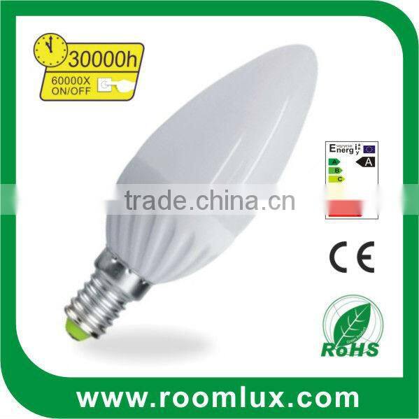 replace 40W incandescent light 5w LED candle bulb light