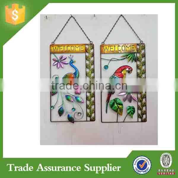 2015 Customized metal hang chicken welcome sign for sale