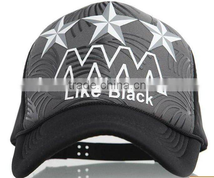 Cool new 6 panels light weight and thinner polyester racing hats supplier