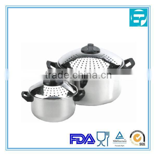 new design of s.s.pasta pot set /cookware with Leaking hole