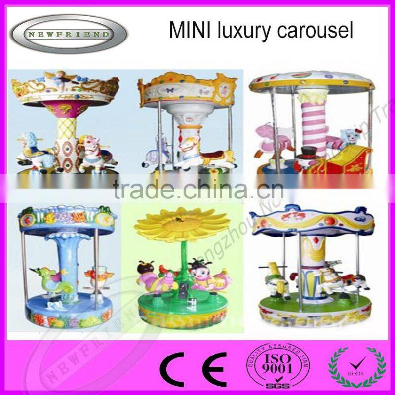 China outdoor amusement rides carousel mini merry go round with high quality