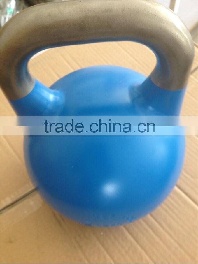High Quality kettle bell for crossfit competition smoth surface with anti-rust handel