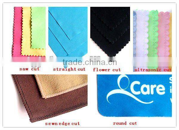 Personalized portable white microfiber cleaning glove manurfactory