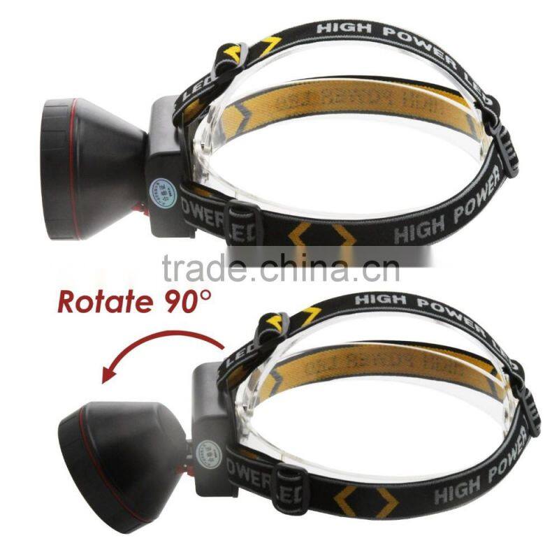 240 Lumens 2 Modes LED Headlamp 90 Degrees Adjustable Head Lamp Waterproof Rechargeable Cycling Fishing Headlight with Charger