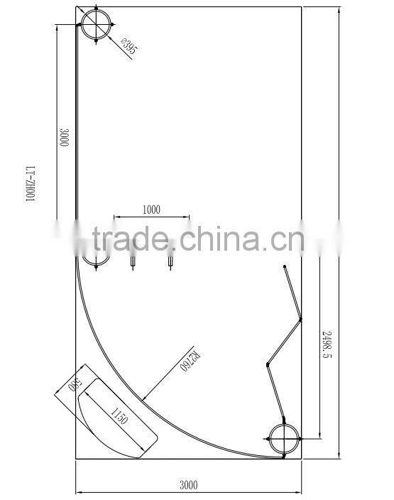 Trade Show Standard Portable Aluminum Exhibition Booth 3x3
