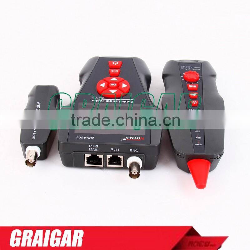 Original NOYAFA NF-8601 LAN Network Cable Tester Multifunctional Diagnose Tone Tracer BNC PING/POE RJ45 RJ11 Phone Wire Tracker