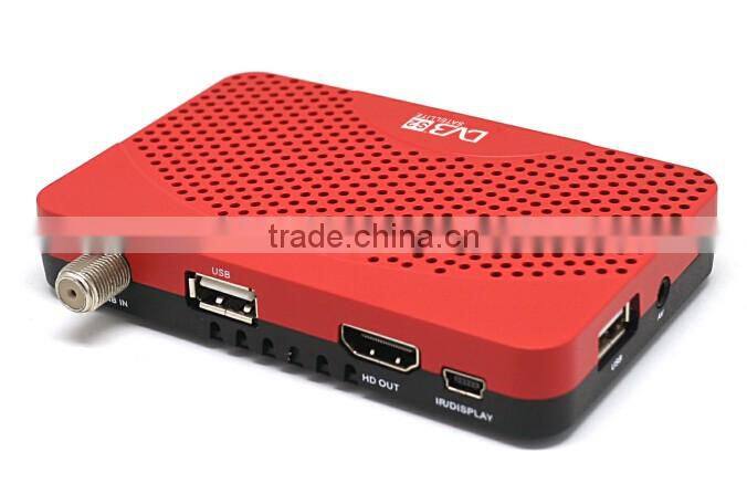 Vmade DZ100 high definition mini DVB S2 arabic satellite free to air iptv set top box