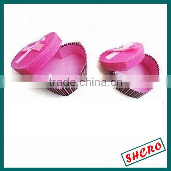 Creative Pink Heart Shape Gift Box With Knob