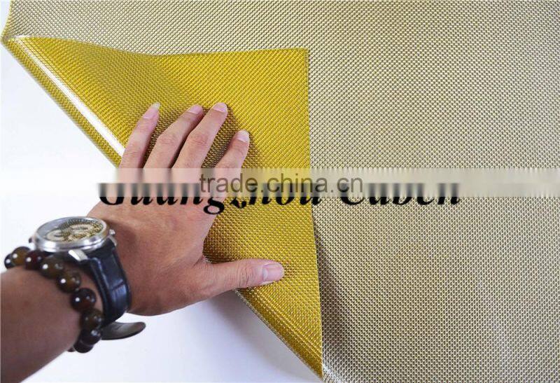hot sale high quality hybrid 3K gold+silver glossy hybrid glass fiber sheets with best price