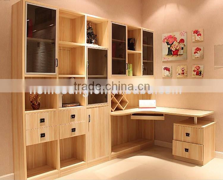 Modern Furniture Design Study Table And Colorful Wooden Kids Bookshelf