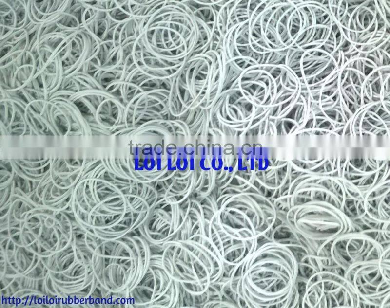 Any size White color solid bulk rubber band with Factory price - High quality EPDM rubber for rainbow loom rubber band