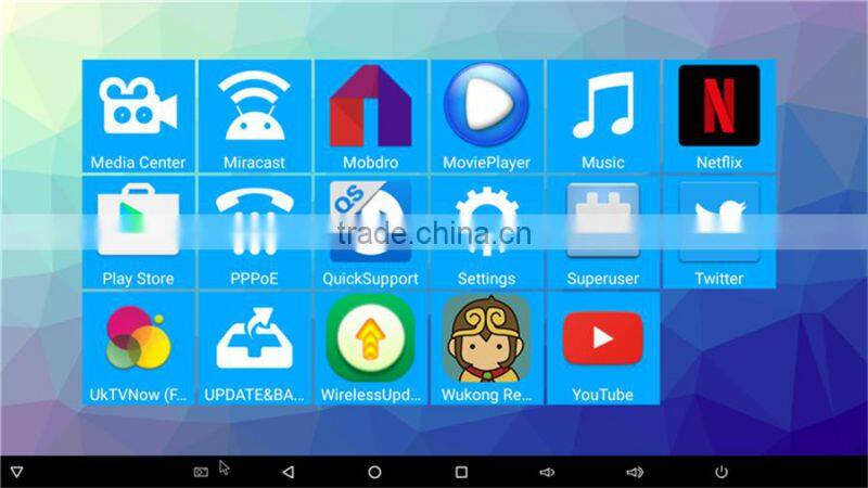 R-BOX Amlogic S912 64bit android 6.0 marshmallow tv box 2G 16GB kodi17.0