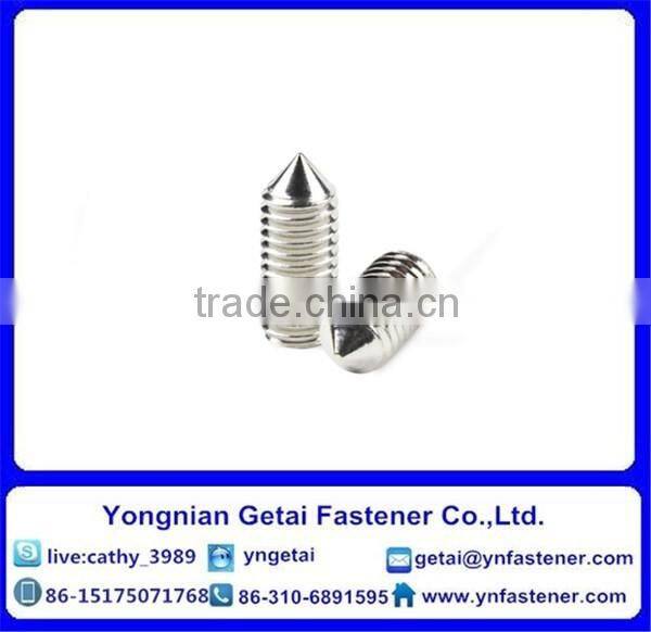 Hexagon Socket Head Set Screw with dog /flat/cone/ cup point DIN 916/912 Zinc Plated/Black/Plain