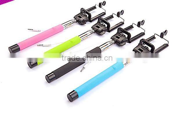 High quality 2015 zoom fashion selfie stick,monopod selfie stick,wired selfie stick