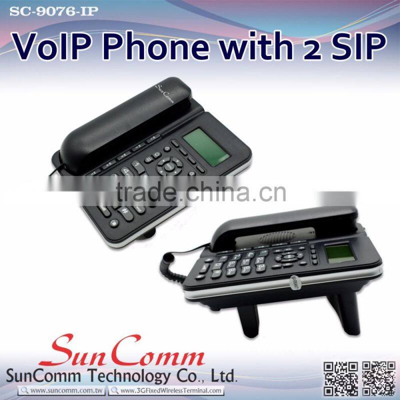SC-9076-PE cost effective VoIP Phone with PoE 2 SIP account