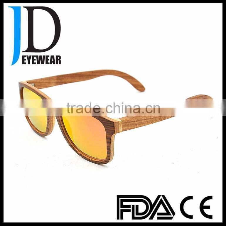 Italy Design Wood Frame Cat.3 UV400 Polarized Sunglasses