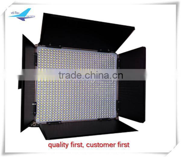 Warm & cool white background 896pcs pannel led theater stage light/led studio light
