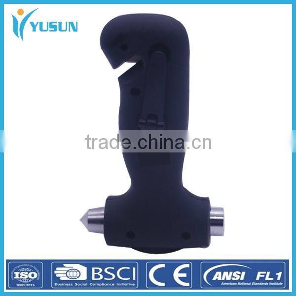 3 led hand multi-function flashlight safety hammer