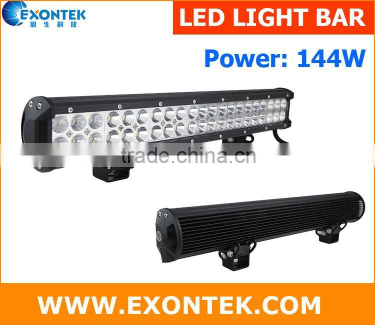 Car light, 4x4 accessories, C.REE offroad LED light bar 144W, wholesale led light bar 144W, IP67, 4x4, SUV, ATV, UTV