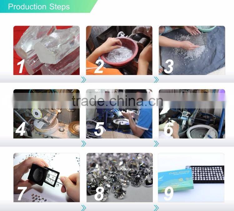 Wholesale high quality band Moissanite calibrated stones 1 carat hearts and arrows 4h sic synthetic moissanite for jewelry