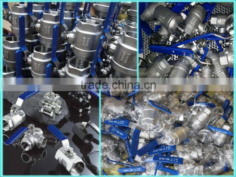 2-pc CF8 female floating ball valve