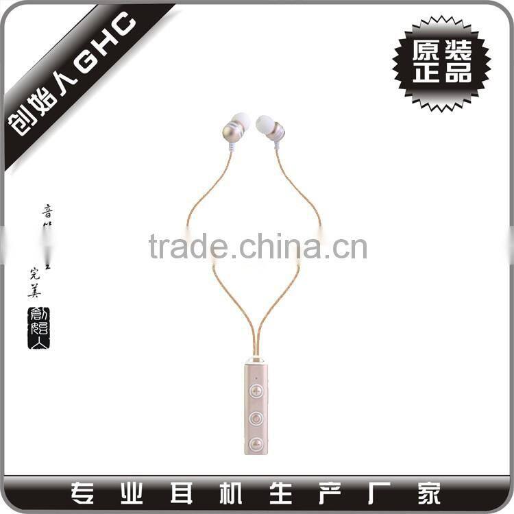 New metal earphone bluetooth earbuds