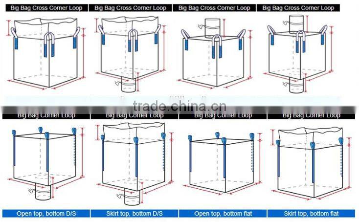 firewood bulk bag corn starch bulk bags 100% new polypropylene for wholesale