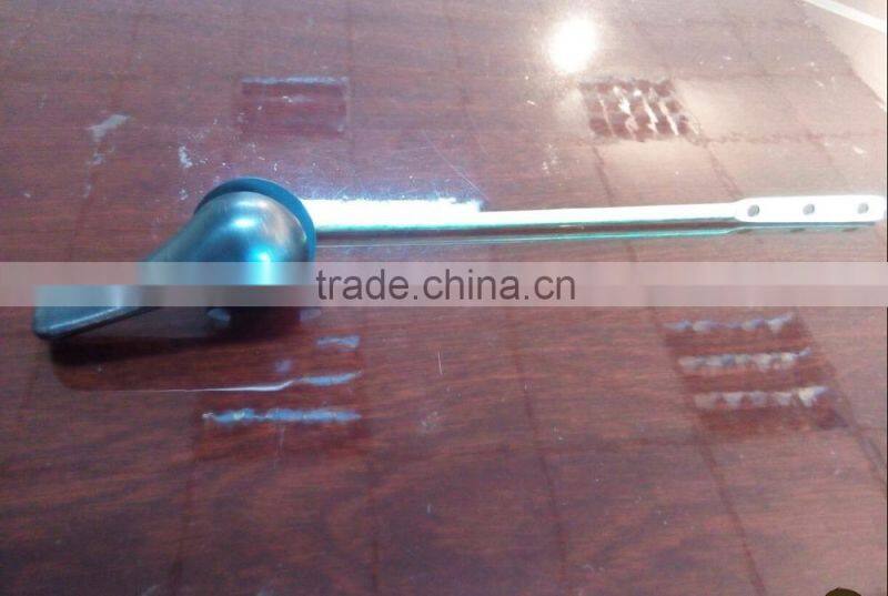 Toilet tank front lever