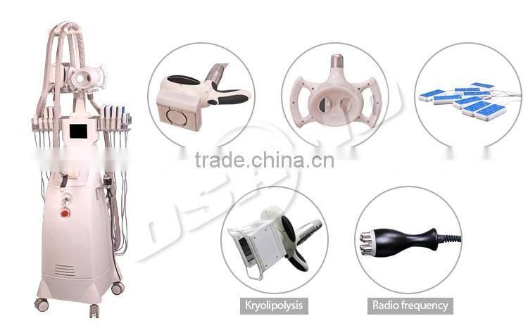 new beauty equipment with vacuum dual cavitation /cryo cavitation /cryo /sixpolar rf /lipo laser