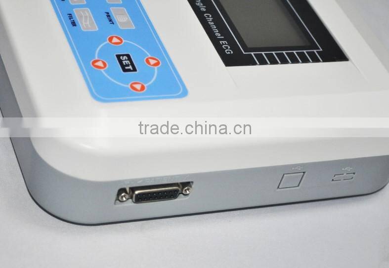CE& FDA approved 1-channel Electrocardiograph ECG EKG machine