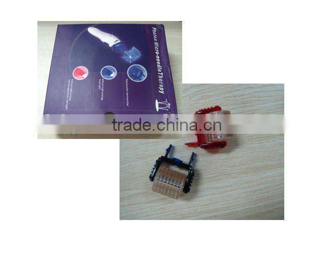 Professional titanium needle derma roller, wholesale LED micro needle cellulite roller massage