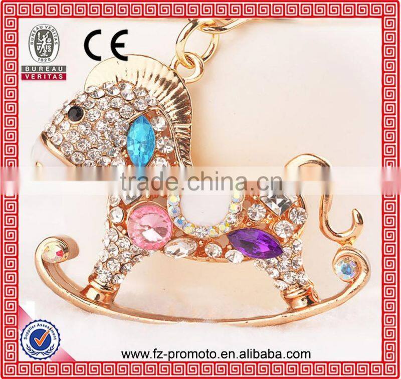 Various Animal Rhinestone Keychain Cute Mouse Shaped keychain