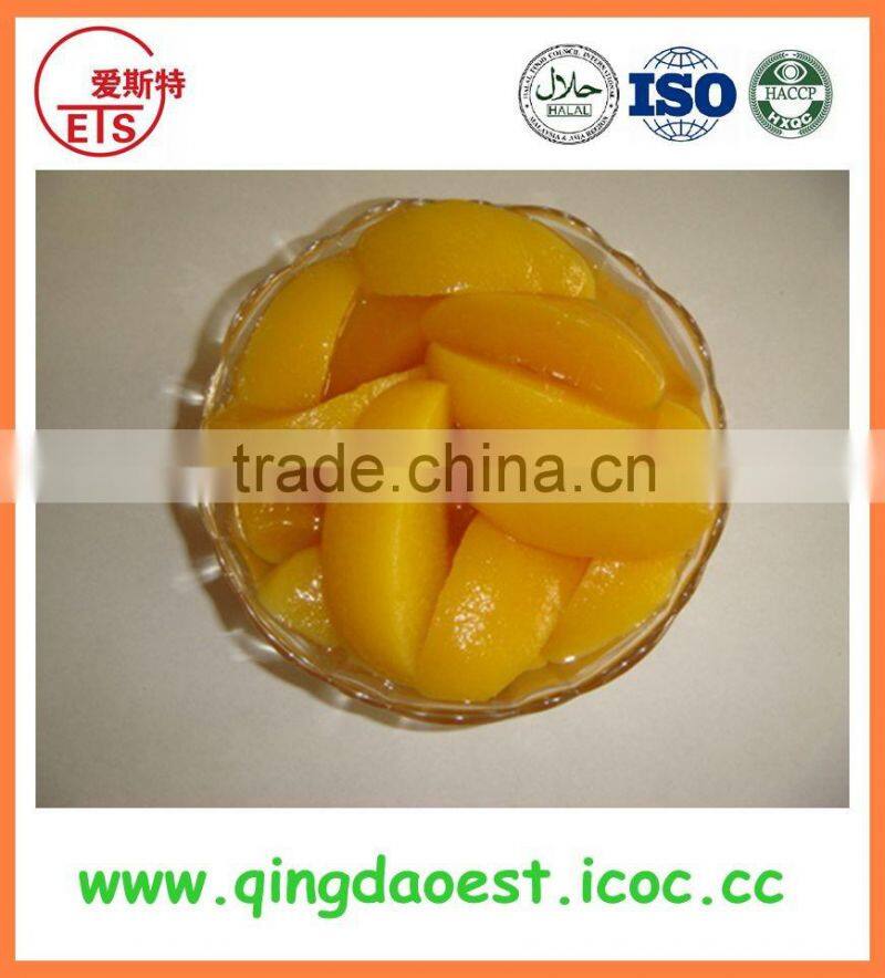 canned yellow peach in light syrup