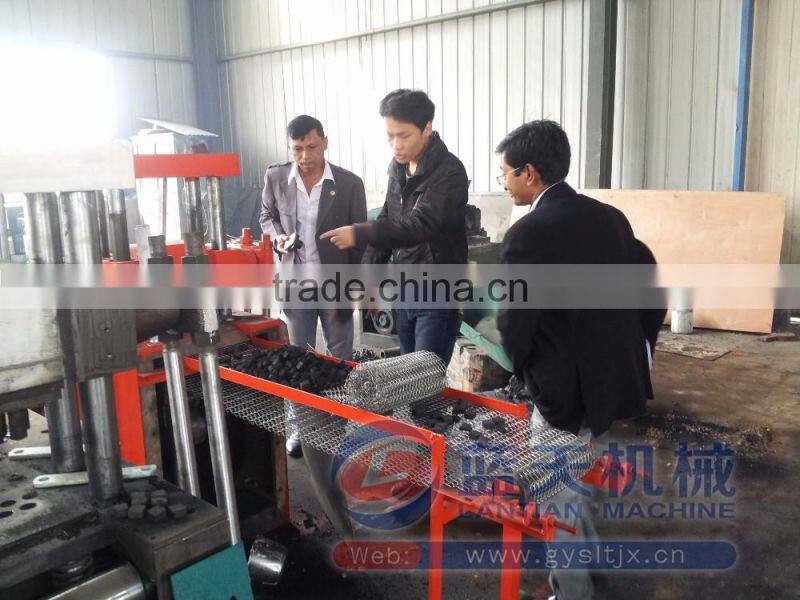 Long Burning Smokeless Natural Wood Hookah Charcoal Briquette Machine For Sale