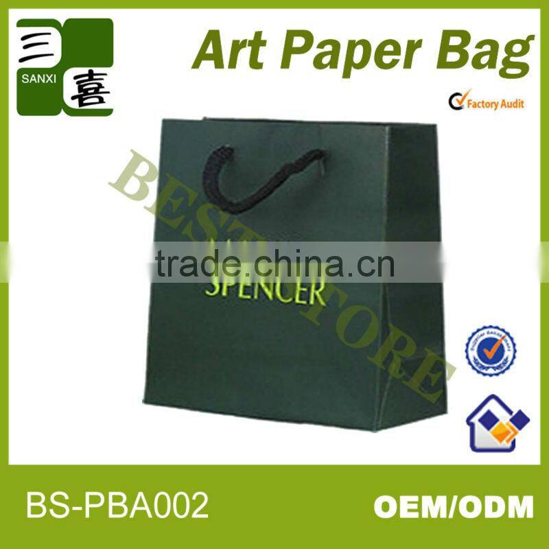Custom printed shopping bags ---paper bag supplier 100% factory price