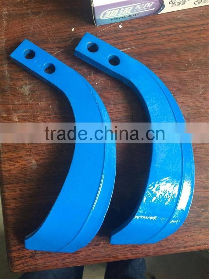 Agricultural machinery 210mm Tiller blade for rotary tiller, walking tractor tiller blade
