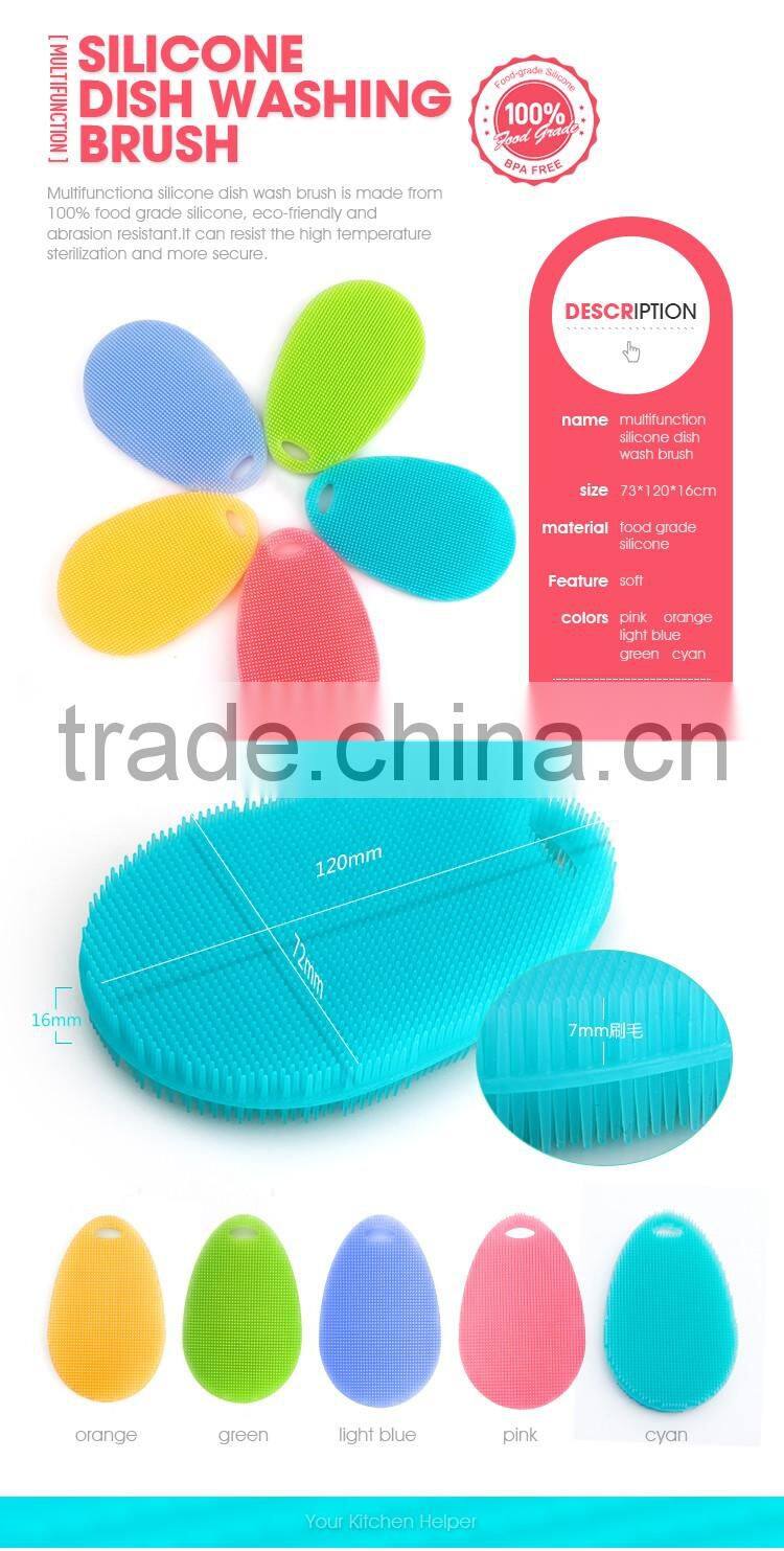 Safety Non-toxic Silicone Cleaning Brush