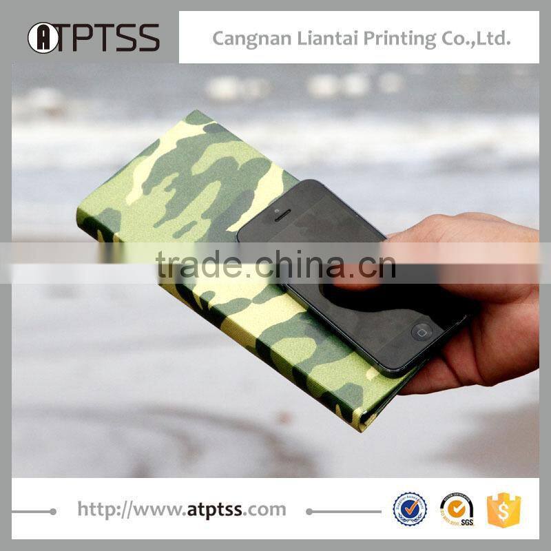 Camo printed tyvek clutch wallet paper wallet