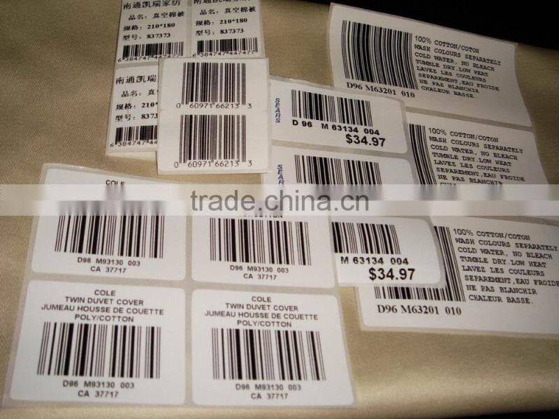 adhesive barcode sticker label printing