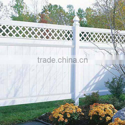 white PVC plastic farm fence