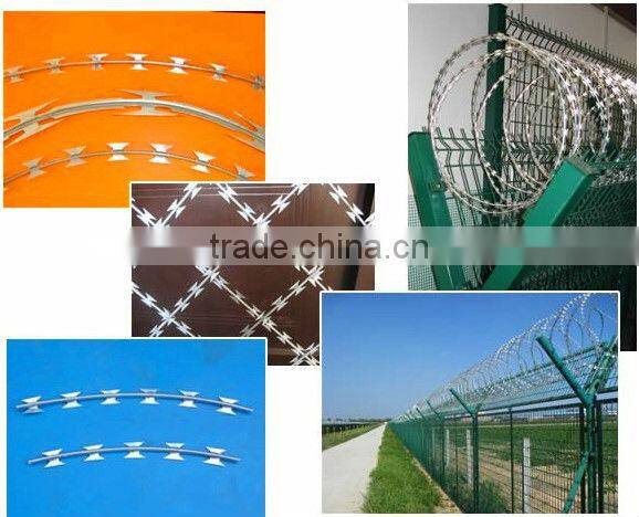 wholesale alibaba China CE&ISO certificated concertina razor barbed wire (pro manufacturer)