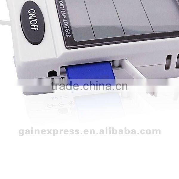 Built-in Internal & External Sensor Probe 0~50 degree C Range /Professional Humidity and Temperature SD Data Logger